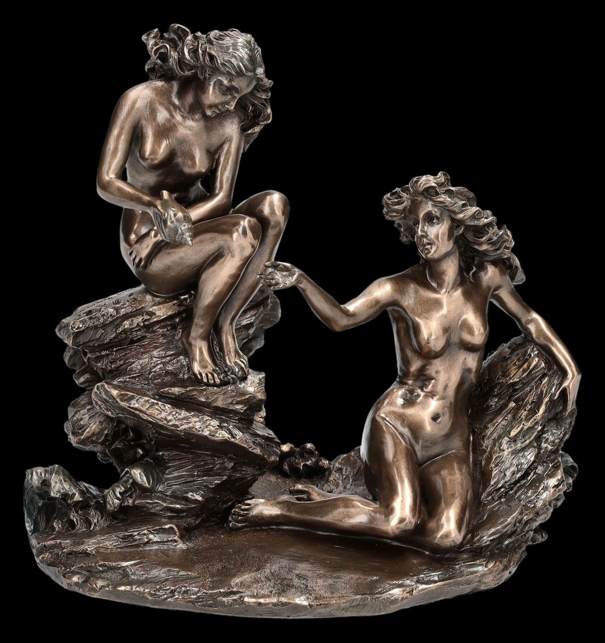 Aktfigur - Sturm-Nymphen Auf Felsen 3 Aktfigur - Sturm-Nymphen Auf Felsen