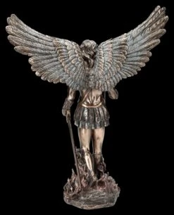 Erzengel Michael Figur - In Flammen Mit Zepter -Figurenmodell Geschäft 2D FS25085 Erzengel Michael Figur in Flammen mit Zepter 3 1280x1280