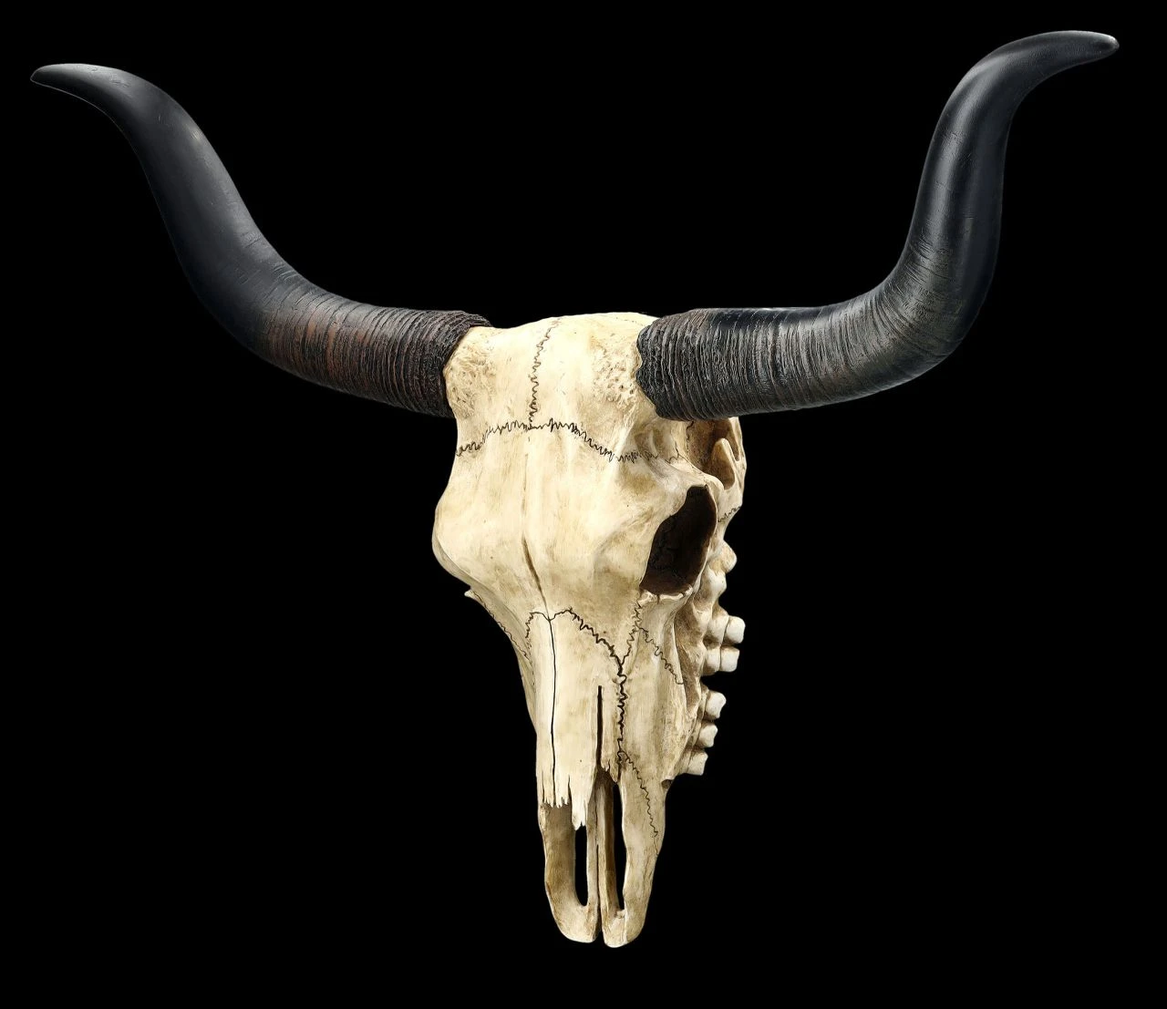 Wandrelief Totenkopf - Longhorn Rinderschädel 4 Wandrelief Totenkopf - Longhorn Rinderschädel – Bild 2