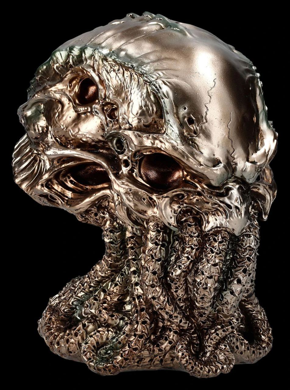 Cthulhu Totenkopf Figur Bronzefarben By James Ryman 3 Cthulhu Totenkopf Figur Bronzefarben By James Ryman