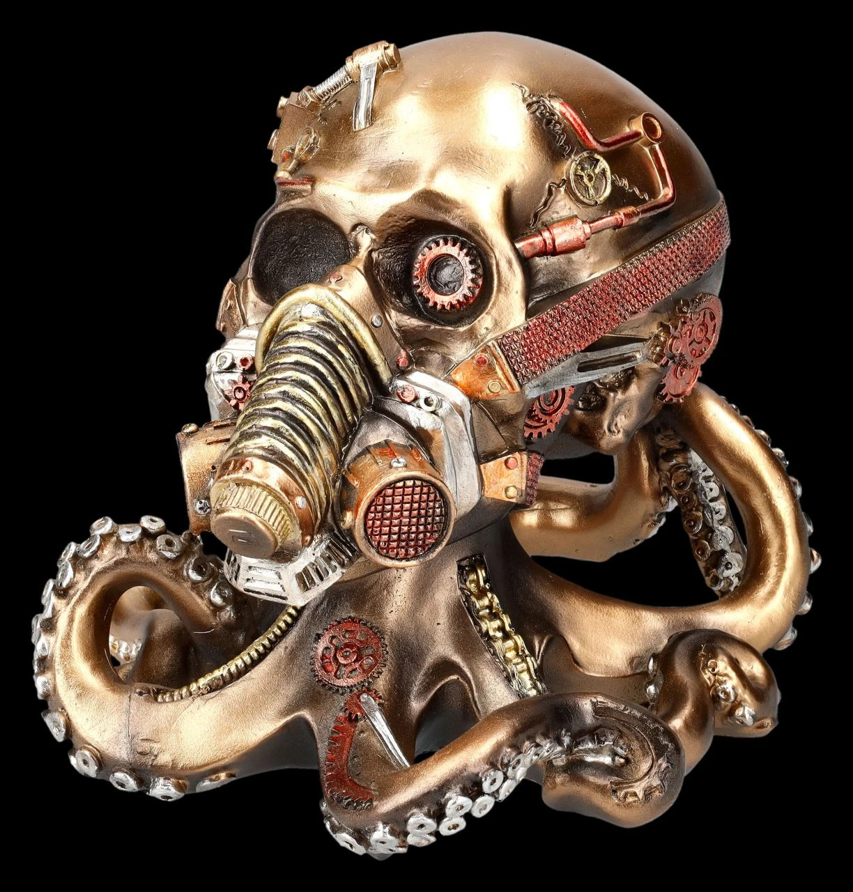 Steampunk Totenkopf - Krake Mit Gasmaske