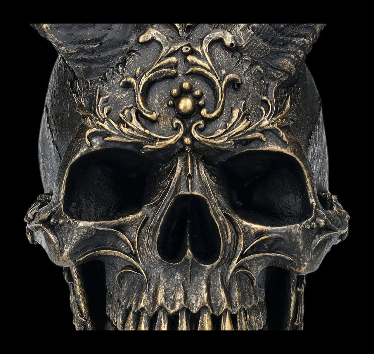 Totenkopf Figur Mit Hörnern - Diabolus 10 Totenkopf Figur Mit Hörnern - Diabolus – Bild 8