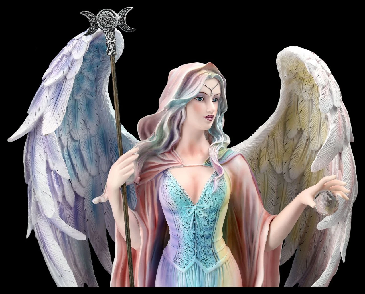 Engel Figur - Regenbogen Wächterin Vanavil 8 Engel Figur - Regenbogen Wächterin Vanavil – Bild 6