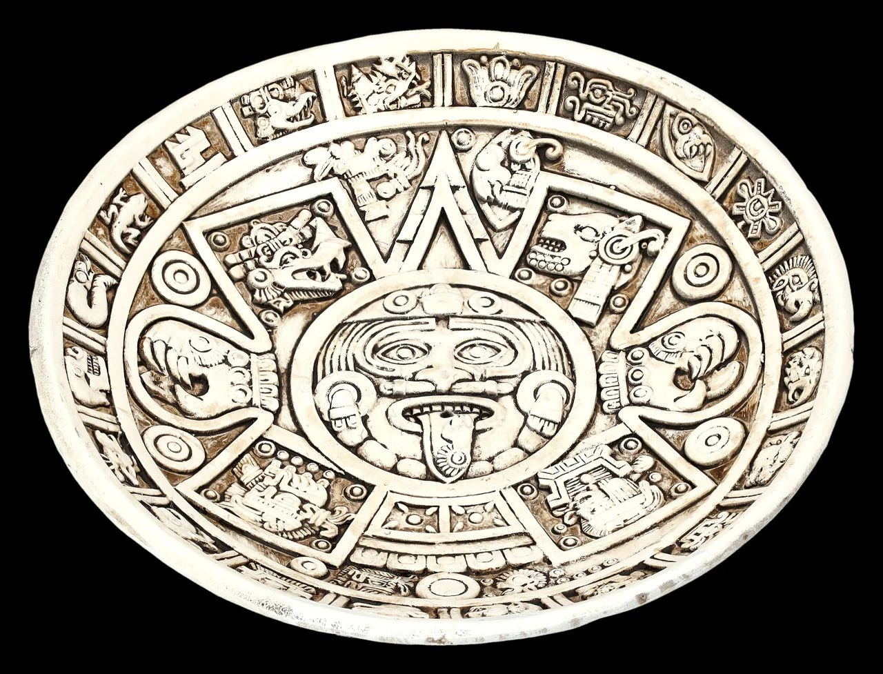 Räucherstäbchenhalter - Azteken Schale 3 Räucherstäbchenhalter - Azteken Schale