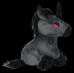 Plüschfigur - Schwarzes Gothic Einhorn -Figurenmodell Geschäft 2D FS25244 Pl schfigur Schwarzes Gothic Einhorn 4 1280x1280