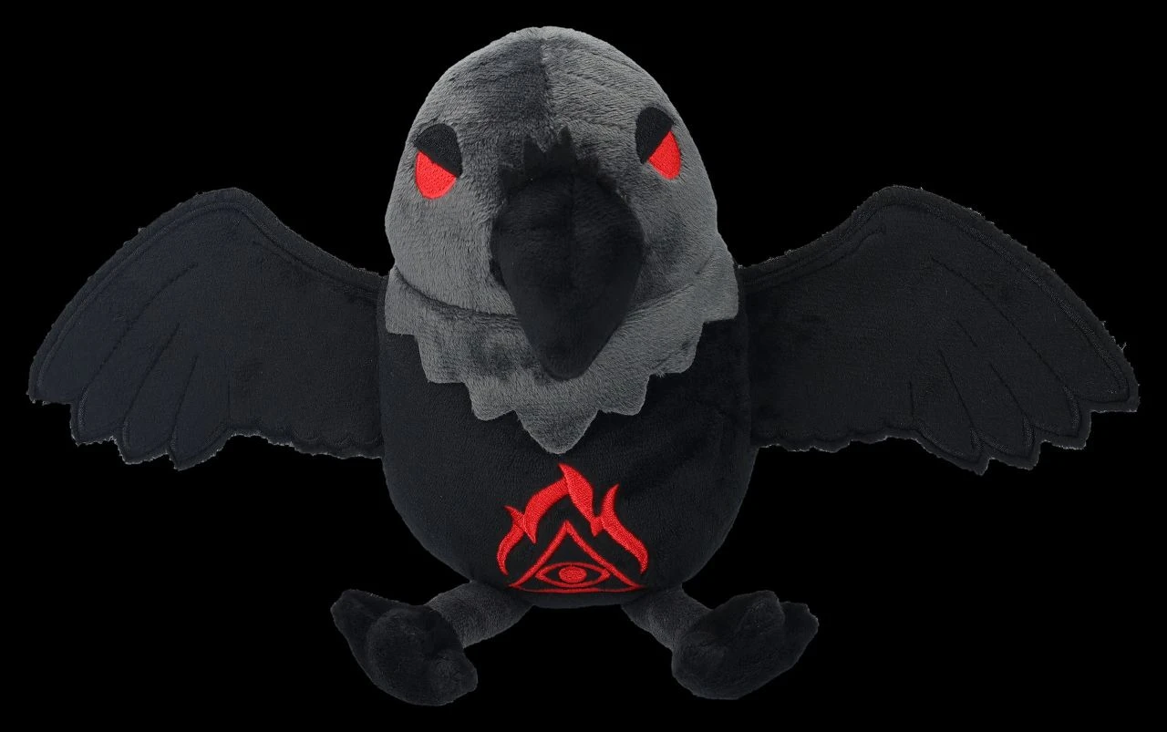 Plüschfigur Gothic - Rabe 4 Plüschfigur Gothic - Rabe – Bild 2