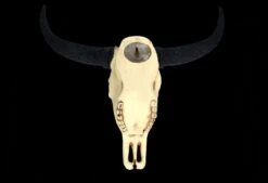 Wandrelief - Rinderschädel Mit Verzierungen -Figurenmodell Geschäft 2D FS25250 Wandrelief Rindersch del mit Verzierungen 11 1280x1280