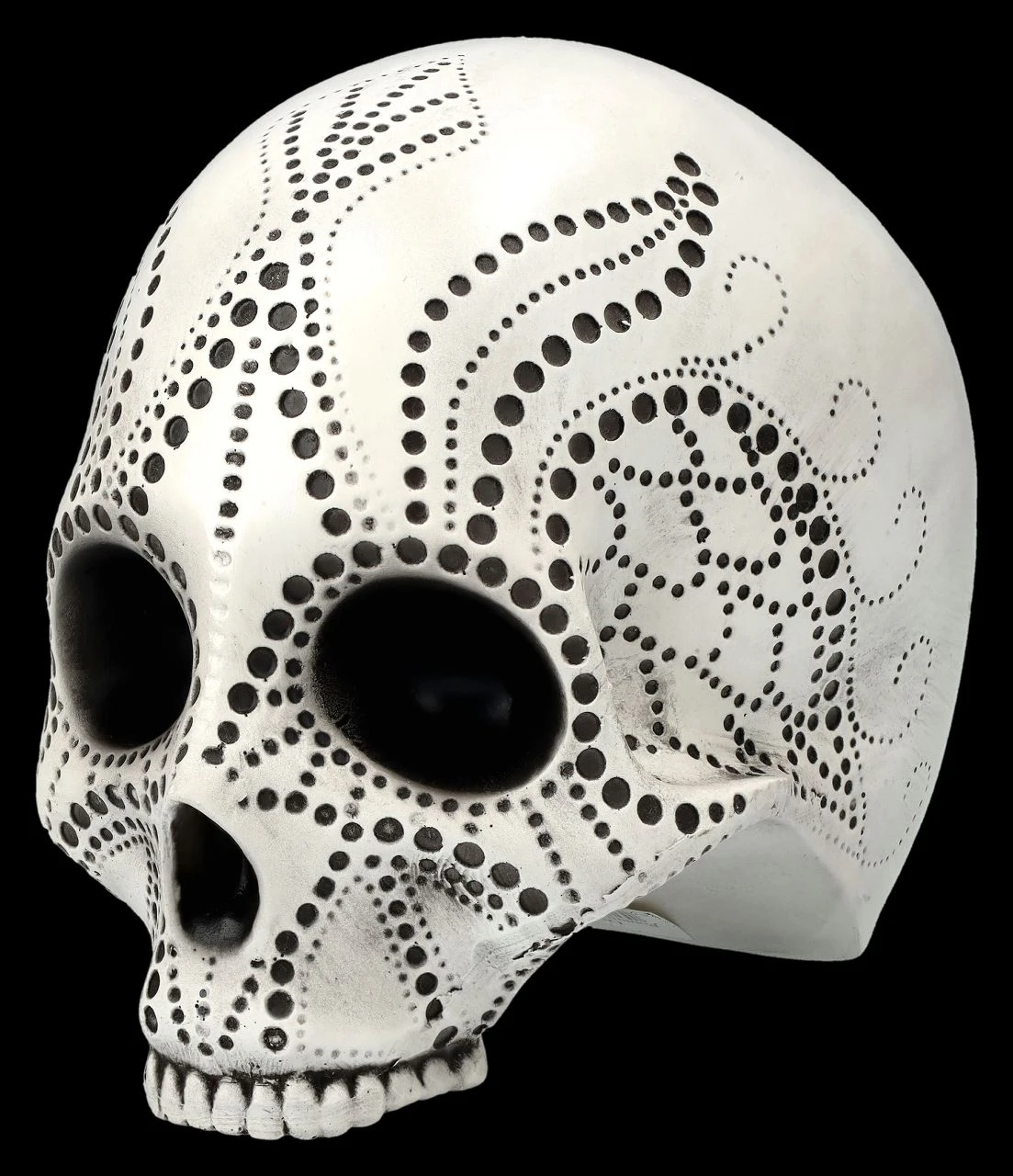 Totenkopf Figur - Pointillist Groß 5 Totenkopf Figur - Pointillist Groß – Bild 3