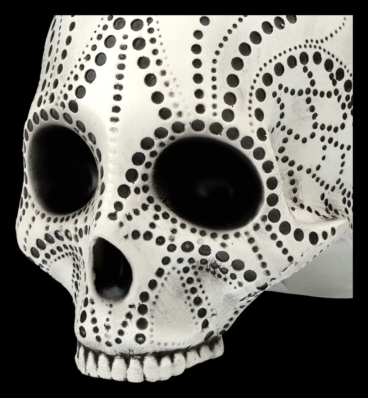 Totenkopf Figur - Pointillist Groß 9 Totenkopf Figur - Pointillist Groß – Bild 7