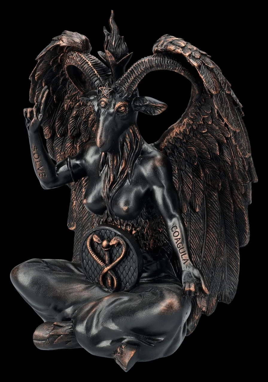 Baphomet Figur Mittel - Kupferfarben 5 Baphomet Figur Mittel - Kupferfarben – Bild 3
