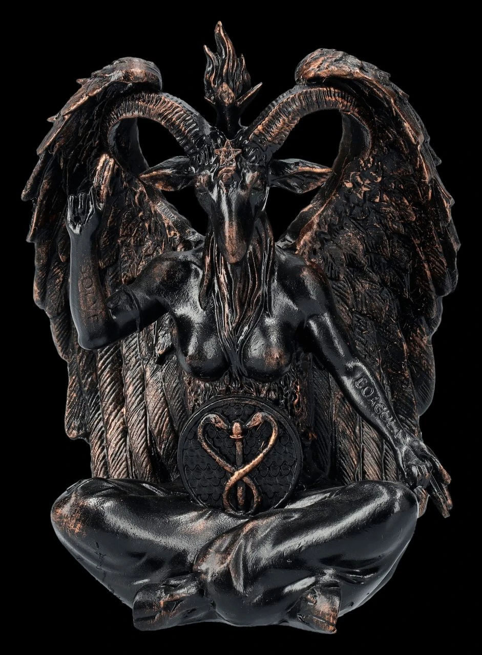 Baphomet Figur Klein - Kupferfarben 3 Baphomet Figur Klein - Kupferfarben