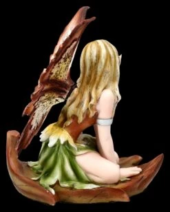 Elfen Figur - Mana Kniet Auf Blatt -Figurenmodell Geschäft 2D FS25421Elfen Figur Mana kniet auf Blatt 4 1280x1280