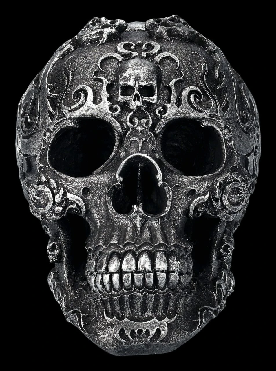 Totenkopf Schwarz - Gothic Skull 10 Totenkopf Schwarz - Gothic Skull – Bild 8