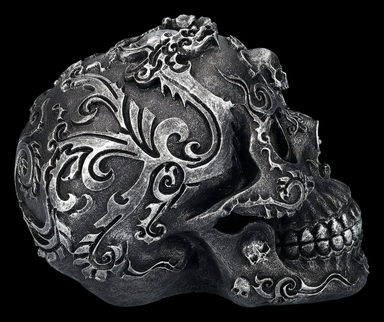 Totenkopf Schwarz - Gothic Skull 7 Totenkopf Schwarz - Gothic Skull – Bild 5