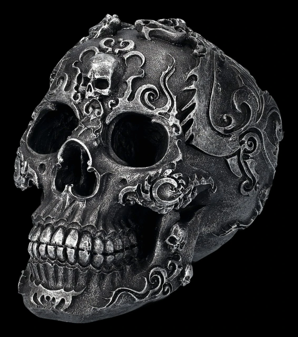 Totenkopf Schwarz - Gothic Skull 8 Totenkopf Schwarz - Gothic Skull – Bild 6