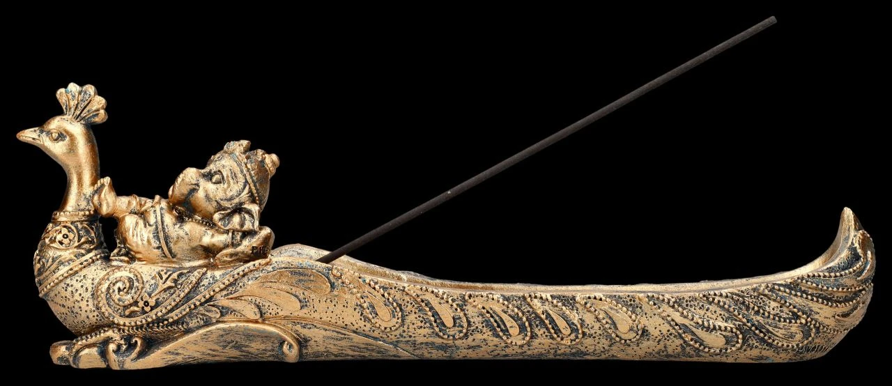 Räucherstäbchenhalter - Ganesha Auf Pfau 6 Räucherstäbchenhalter - Ganesha Auf Pfau – Bild 4