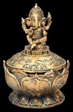 Schatulle - Lotus Mit Ganesha -Figurenmodell Geschäft 2D FS25486 Schatulle Lotus mit Ganesha 1 1280x1280
