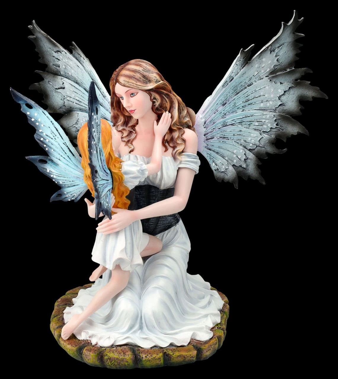 Elfen Figur - Tamy Nimmt Tochter In Arm Weiß 4 Elfen Figur - Tamy Nimmt Tochter In Arm Weiß – Bild 2