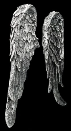 Wanddeko - Engelsflügel Silberfarben -Figurenmodell Geschäft 2D FS25584 WAnddeko Engelsfl gel silberfarben 9 1280x1280