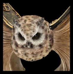 Eulen Figur Braun - Botschafterin Mit Buchflügeln -Figurenmodell Geschäft 2D FS25623 Eulen Figur braun Botschafter mit Buchfl geln 2 1280x1280