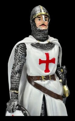 Tempelritter Figur Stützt Sich Auf Schild -Figurenmodell Geschäft 2D FS25700 Tempelritter Figur 2 1280x1280
