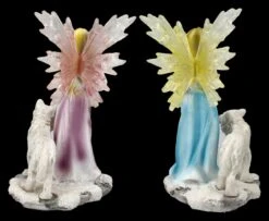 Elfen Figuren 2er Set - Feen Mit Wolf Babys -Figurenmodell Geschäft 2D FS25703 Elfen Figuren 2er Set Feen mit Wolf Babys 5 1280x1280