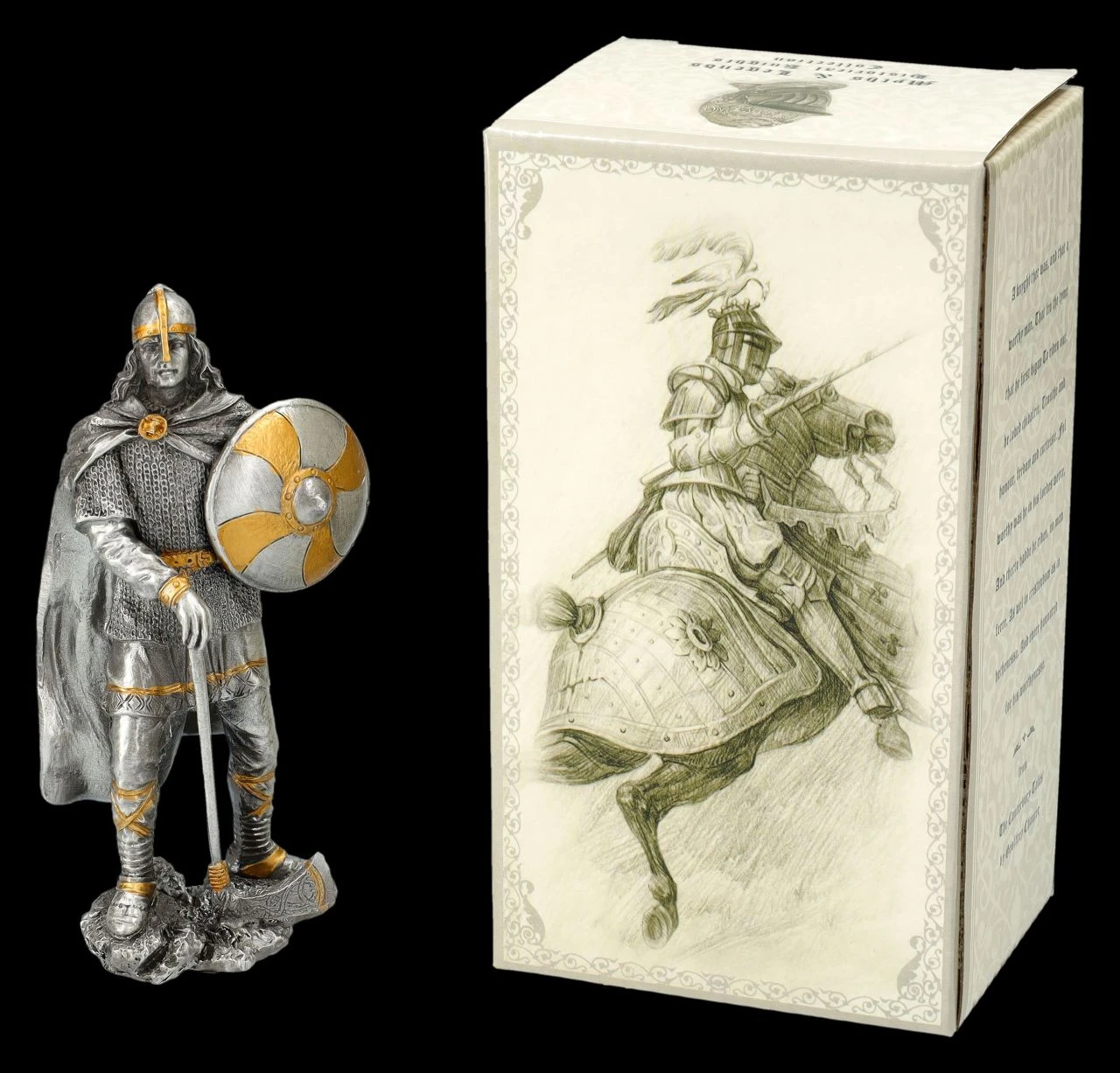 Zinnfigur - Wikinger Mit Axt Und Schild 4 Zinnfigur - Wikinger Mit Axt Und Schild – Bild 2