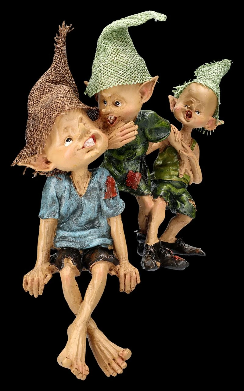 Pixie Kobold Figur - Kantenhocker Flüsterpost 4 Pixie Kobold Figur - Kantenhocker Flüsterpost – Bild 2