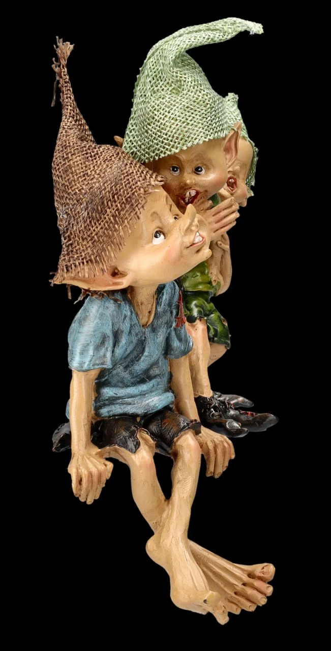 Pixie Kobold Figur - Kantenhocker Flüsterpost 6 Pixie Kobold Figur - Kantenhocker Flüsterpost – Bild 4