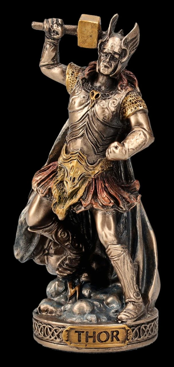 Thor Figur Klein - Germanischer Gott Des Donners 3 Thor Figur Klein - Germanischer Gott Des Donners