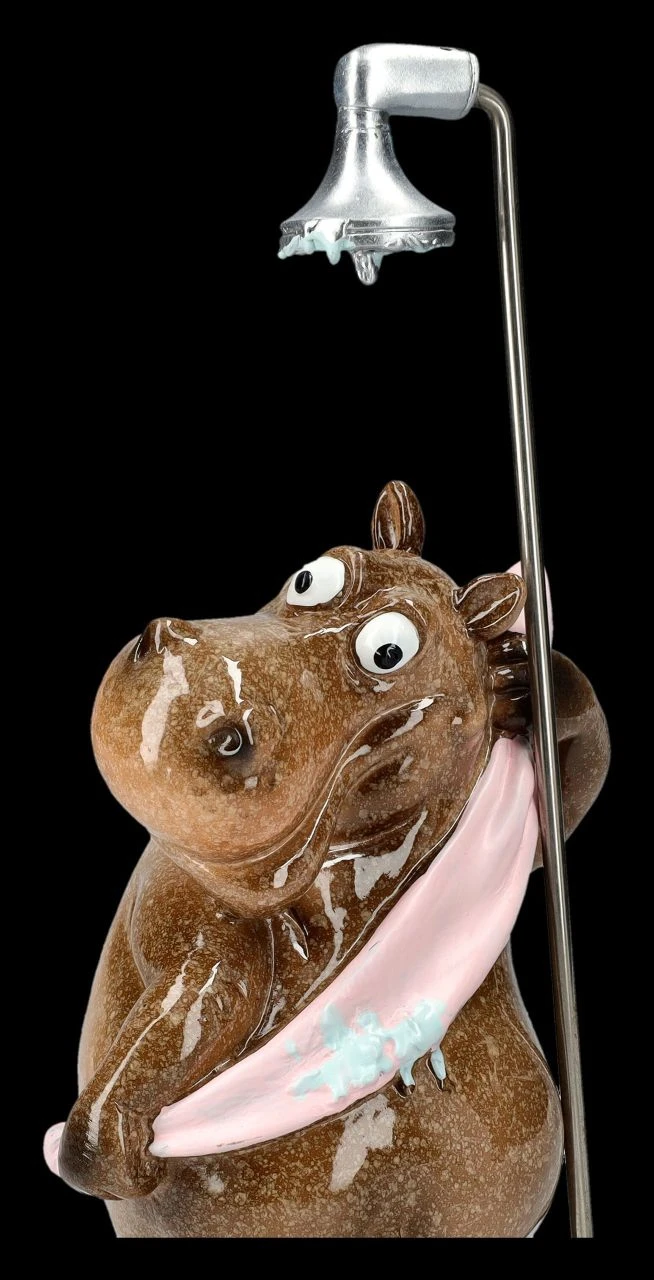 Lustige Nilpferd Figur Beim Duschen 9 Lustige Nilpferd Figur Beim Duschen – Bild 7