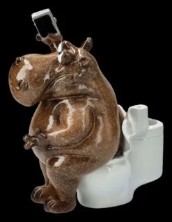 Lustige Nilpferd Figur - Selfie Am Klo 16 Lustige Nilpferd Figur - Selfie Am Klo -Figurenmodell Geschäft 2D FS25930 Lustige Nilpferd Figur Selfie am Klo 10 1280x1280