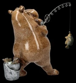 Lustige Nilpferd Figur Beim Angeln -Figurenmodell Geschäft 2D FS25931 Lustige Nilpferd Figur beim Angeln 4 1280x1280