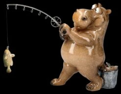 Lustige Nilpferd Figur Beim Angeln -Figurenmodell Geschäft 2D FS25931 Lustige Nilpferd Figur beim Angeln 7 1280x1280