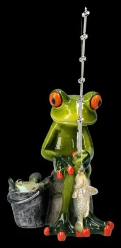 Lustige Frosch Figur Beim Angeln -Figurenmodell Geschäft 2D FS25940 Lustige Froschfigur beim Angeln 2 1280x1280