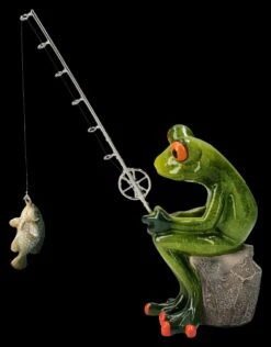 Lustige Frosch Figur Beim Angeln -Figurenmodell Geschäft 2D FS25940 Lustige Froschfigur beim Angeln 3 1280x1280