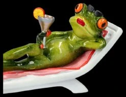 Lustige Frosch Figur - Cocktail Im Liegestuhl -Figurenmodell Geschäft 2D FS25943 Lustige Frosch Figur Cocktail im Liegestuhl 4 1280x1280