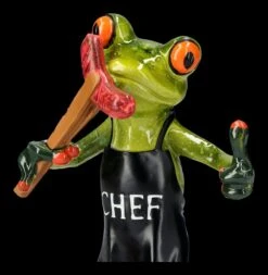 Lustige Frosch Figur Beim Grillen - BBQ Chef -Figurenmodell Geschäft 2D FS25944 Lustige Frosch Figur beim Grillen BBQ Chef 2 1280x1280