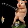 Lustige Schweine Figur Beim Angeln -Figurenmodell Geschäft 2D FS25946 vLustige Schweine Figur beim Angeln 7 1280x1280