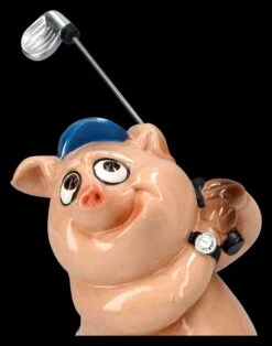 Lustige Schweine Figur Beim Golfen -Figurenmodell Geschäft 2D FS25948 Lustige Schweine Figur beim Golfen 5 1280x1280