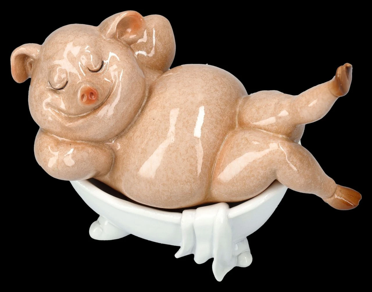 Lustige Schweine Figur In Badewanne 9 Lustige Schweine Figur In Badewanne – Bild 7