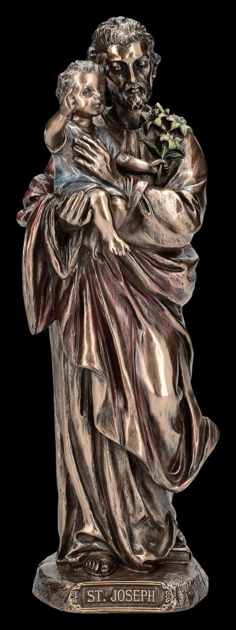Heiliger Josef Figur Mit Baby Jesus 4 Heiliger Josef Figur Mit Baby Jesus – Bild 2