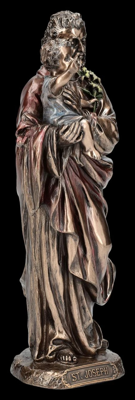 Heiliger Josef Figur Mit Baby Jesus 5 Heiliger Josef Figur Mit Baby Jesus – Bild 3