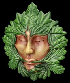 Wandrelief Greenman - Atme Die Natur -Figurenmodell Geschäft 2D FS26025 Wandrelief Greenman Atme die Natur 4 1280x1280