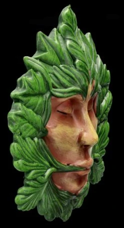 Wandrelief Greenman - Atme Die Natur -Figurenmodell Geschäft 2D FS26025 Wandrelief Greenman Atme die Natur 6 1280x1280