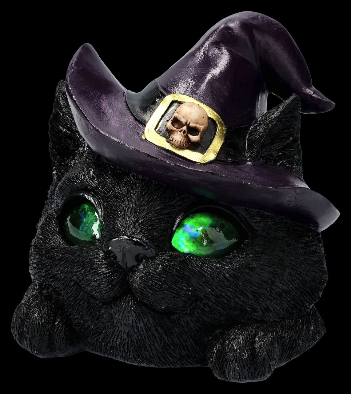 Hexenkatzen-Kopf Dekofigur - Familiar Grin 4 Hexenkatzen-Kopf Dekofigur - Familiar Grin – Bild 2