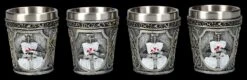 Schnapsbecher 4er Set - Kreuzritter Weiß -Figurenmodell Geschäft 2D FS26109 Schnapsbecher 4er Set Kreuzritter weiss 1 1280x1280
