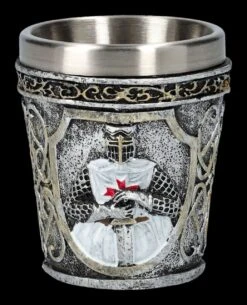 Schnapsbecher 4er Set - Kreuzritter Weiß -Figurenmodell Geschäft 2D FS26109 Schnapsbecher 4er Set Kreuzritter weiss 3 1280x1280