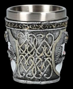 Schnapsbecher 4er Set - Kreuzritter Weiß -Figurenmodell Geschäft 2D FS26109 Schnapsbecher 4er Set Kreuzritter weiss 4 1280x1280