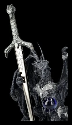 Brieföffner - Schwarzer Drache In Rüstung 17 Brieföffner - Schwarzer Drache In Rüstung -Figurenmodell Geschäft 2D FS26117 Brief ffner Schwarzer Drache in R stung 3 1280x1280